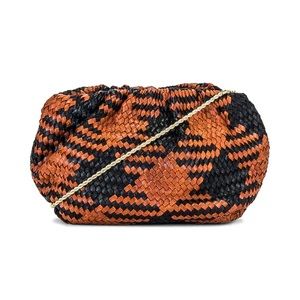 Loeffler Randall Nyla Clutch in Black & Timber